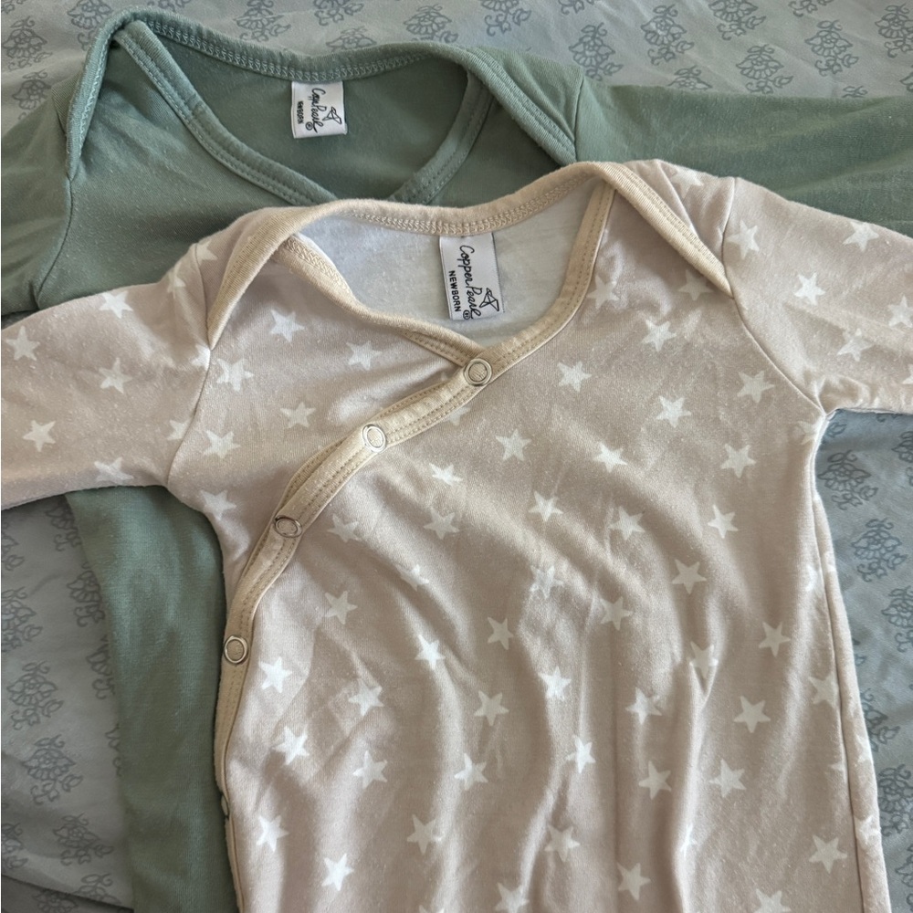Copper Pearl Newborn Nightgowns